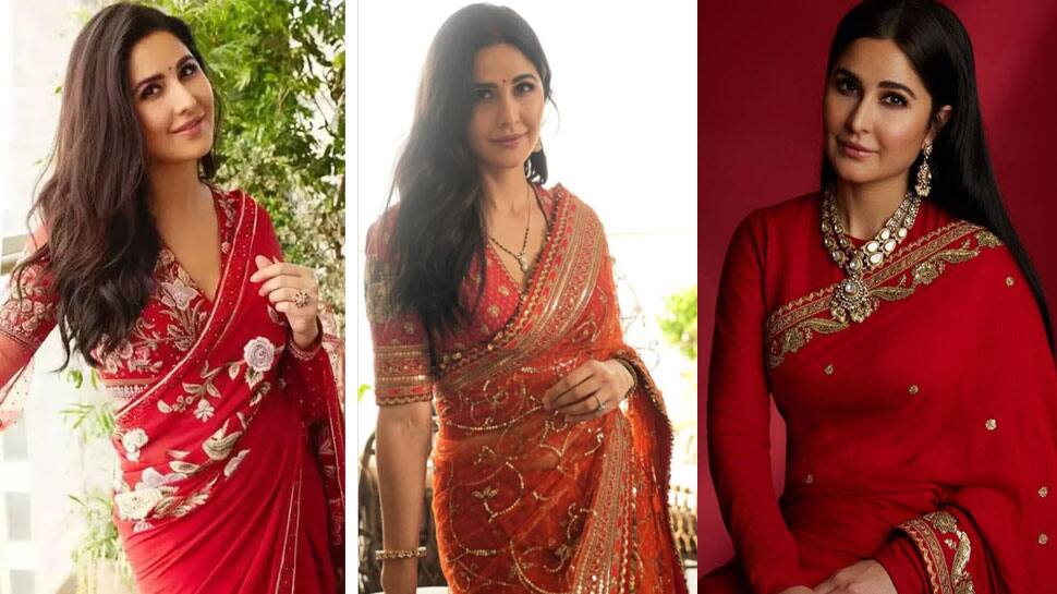 Katrina Kaif's Red Saree Katrina Kaif's Red Saree
