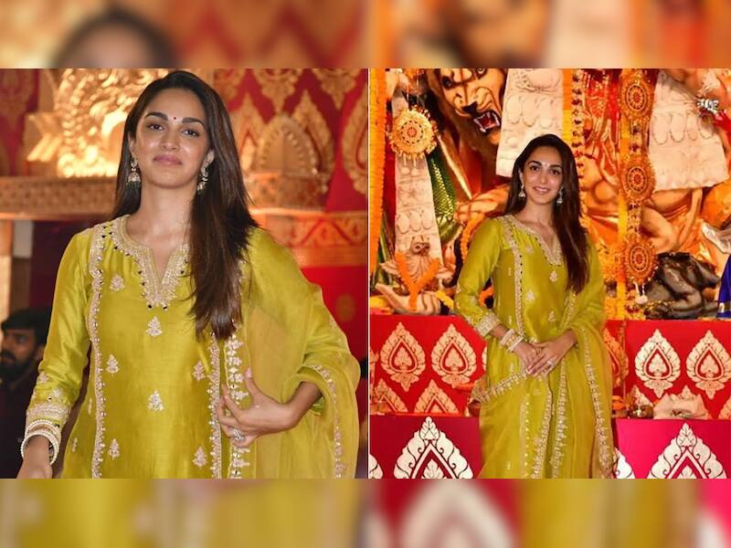 Kiara Advani's Lemon Green Suit