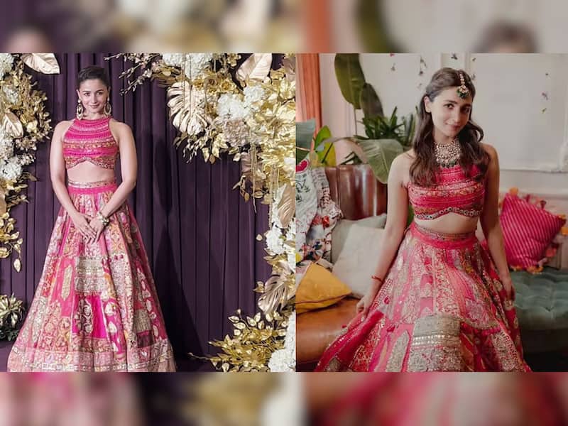 Alia Bhatt's Fusion Lehenga