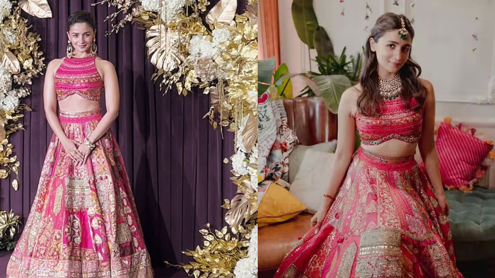 Alia Bhatt's Fusion Lehenga