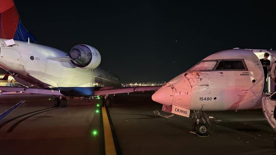 Two Delta Jets Collide At LaGuardia Airport; Wing Detached, One Injured