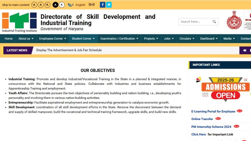 Haryana Apprenticeship 2025 Opens For Class 10 Qualified Candidates, Apply At itiharyana.gov.in- Check Details