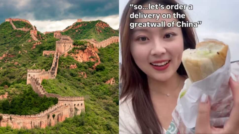 Great Wall Lunch Drop: Meituan Drones Deliver Food To Tourists At Historic Badaling Section | VIDEO