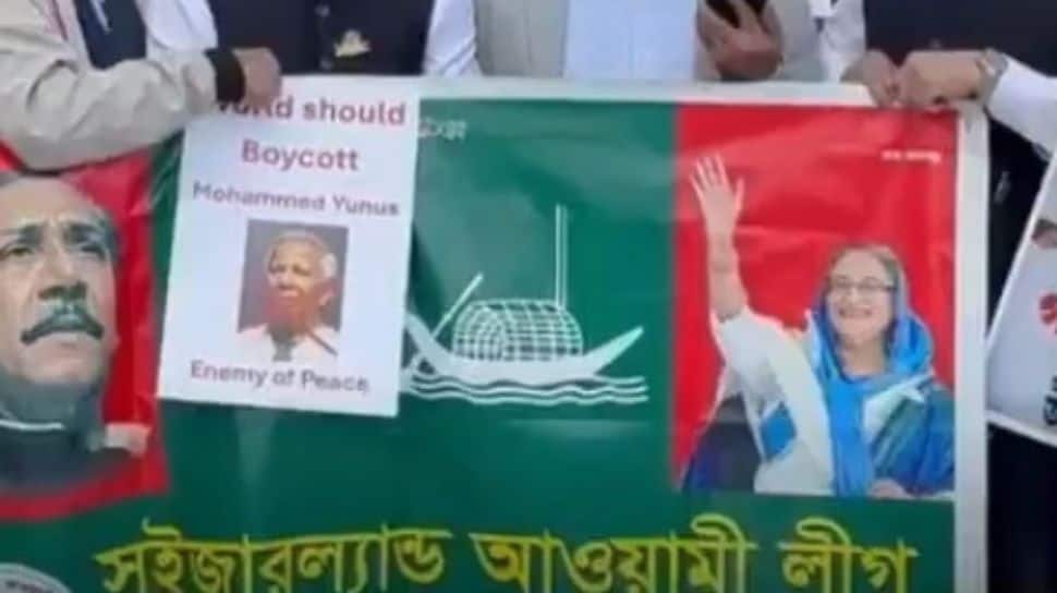 Awami League Protests in Geneva Against Yunus-Led Bangladesh Interim Govt