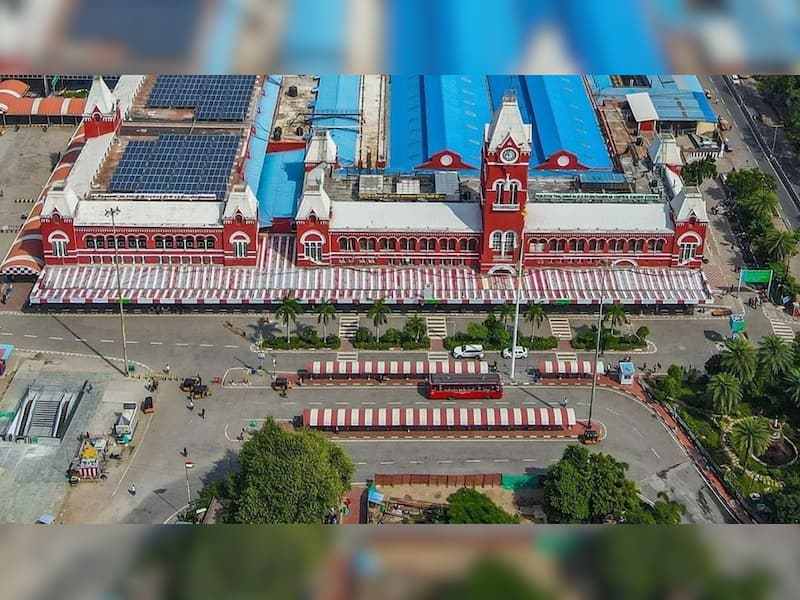 4. Chennai Central Railway Station (Tamil Nadu)