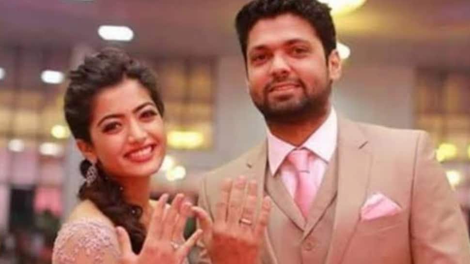 Who was Rashmika first engaged to?