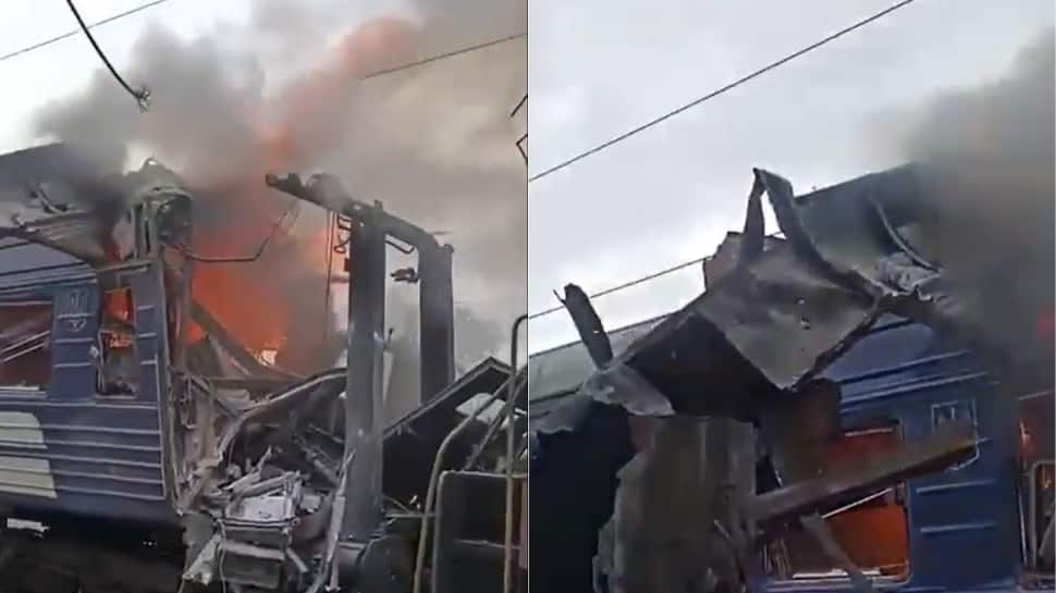 Russian Drone Strike Hits Trains In Ukraine; 1 Killed, 30 Injured