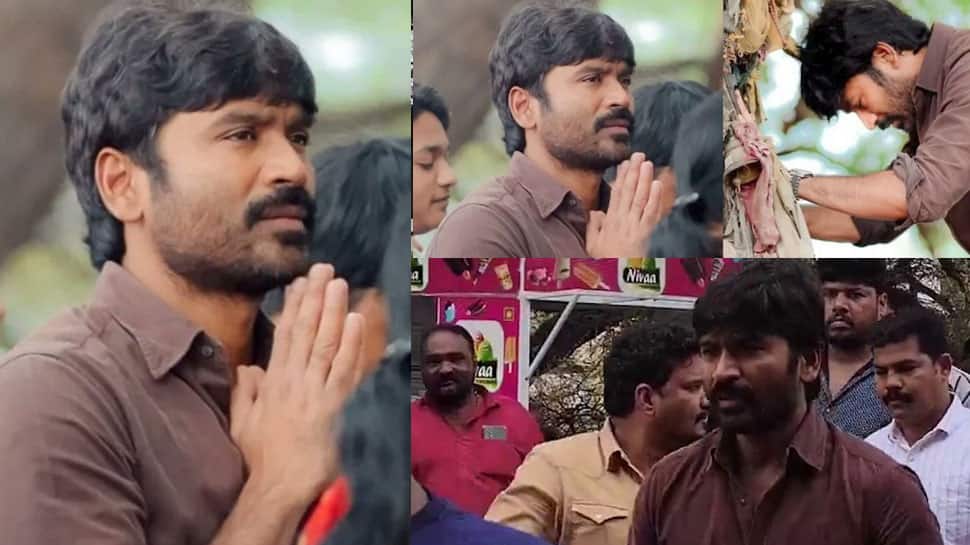 Idli Kadai Actor Dhanush Visits Ancestral Temple, Treats People From His Village To A Feast