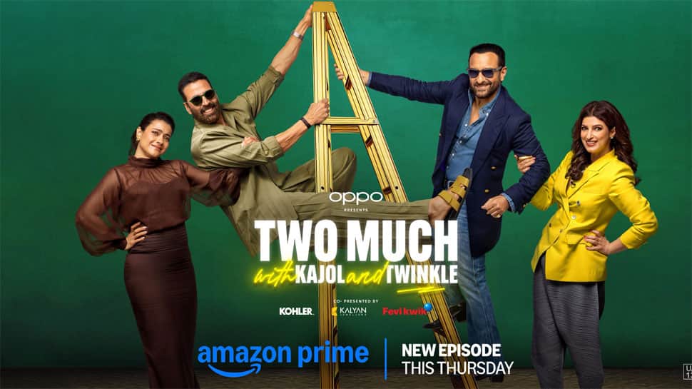 Two Much With Kajol And Twinkle: Saif Ali Khan And Akshay Kumar Bring 'Main Khiladi Tu Anari' Swag Alive!