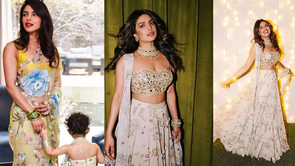 Priyanka Chopra's Dazzling Diwali Look