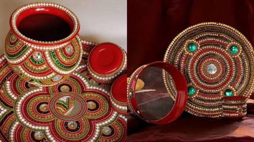 Bead and Stone Art Thali Bead and Stone Art Thali
