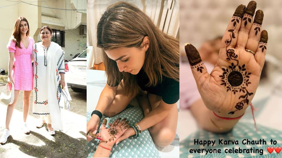 On Karwa Chauth 2025, Kriti Sanon Turns Her Mother's Personal Mehendi Artist