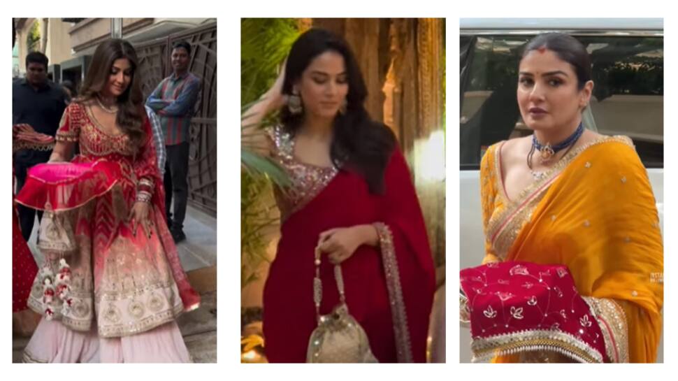 Bollywood Celebs Karwa Chauth Spotting Bollywood Celebs Karwa Chauth Spotting