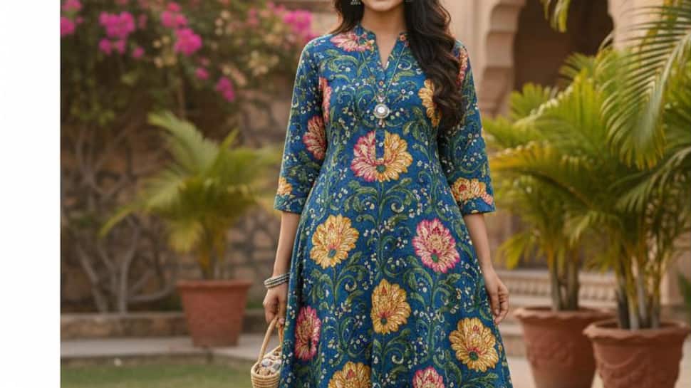 Gorgeous Floral Kurtis For Effortless Ethnic Look on Myntra.