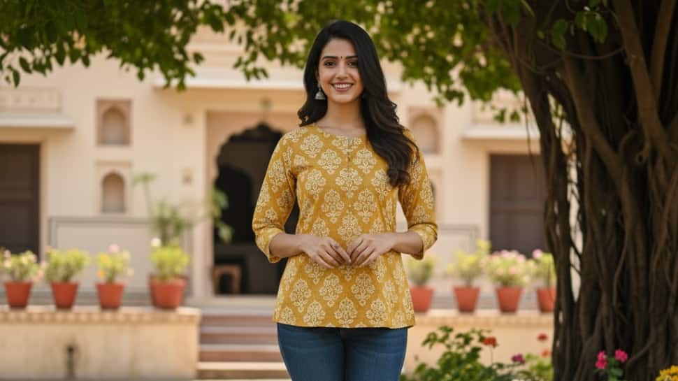 Best Elegant Everyday Short Kurtis on Myntra.