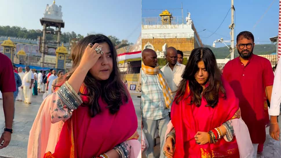 Ektaa Kapoor Offers Prayers At Tirumala Temple, Seeks Blessings Of Lord Venkateswara