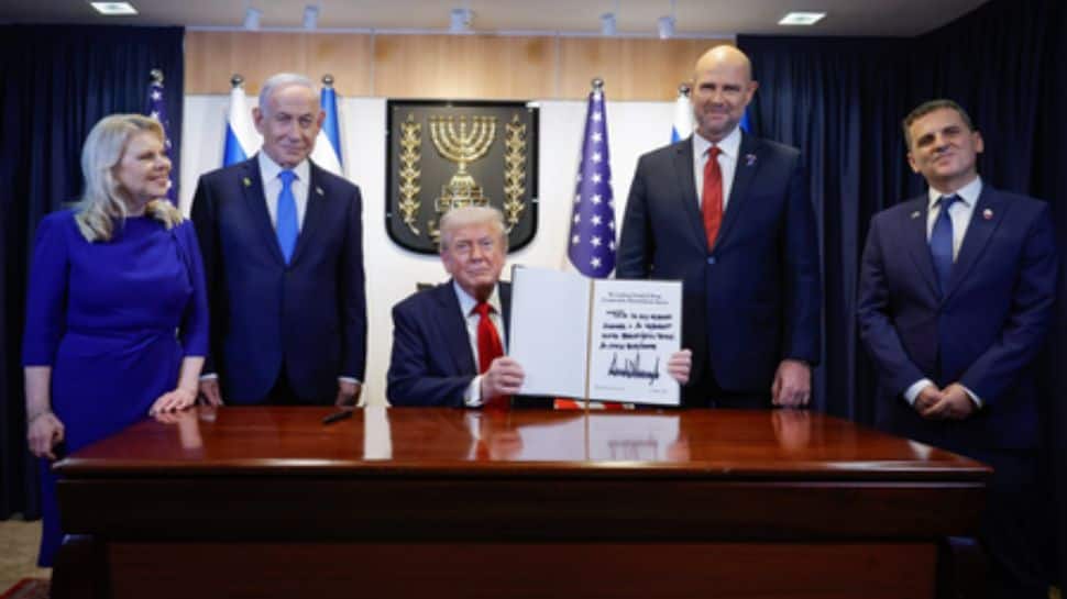 Great And Beautiful Day: Trump Writes In Knesset Guestbook As Hamas Releases 20 Hostages