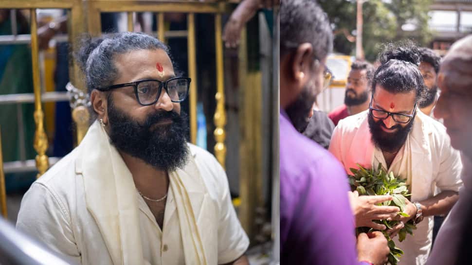 Rishab Shetty Celebrates Kantara Chapter 1 Success At Goddess Chamundeshwari And Srikaneshwara Temples In Mysuru - PICS