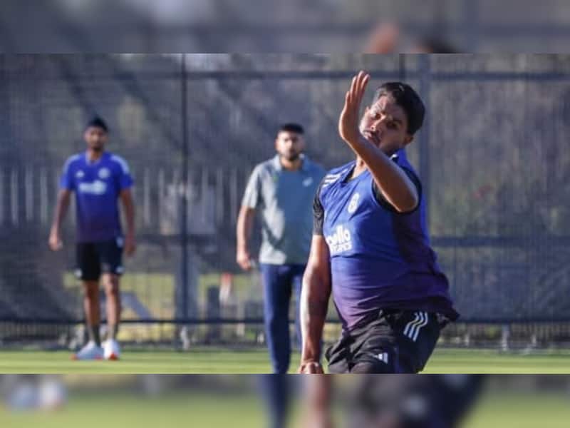 Harshit Rana Sweats It Out in Nets