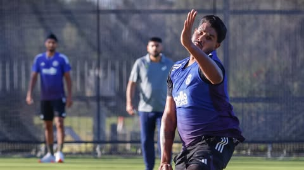 Harshit Rana Sweats It Out in Nets