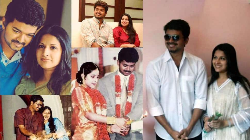 Thalapathy Vijay and Sangeeta Sornalingam Thalapathy Vijay and Sangeeta Sornalingam