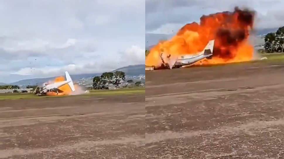 Plane Crashes After Take-Off In Venezuela, Bursts Into Flames | Video
