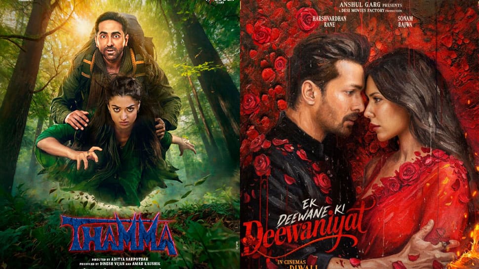 Thamma vs Ek Deewane Ki Deewaniyat Day 3 Box Office Collection: Ayushmann Khurrana-Rashmika Mandanna's Film Crosses Rs 50 Cr