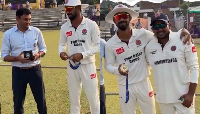 WATCH: Ruturaj Gaikwad’s Heartwarming Gesture as He Shares Player of the Match Award with Prithvi Shaw After Blazing 222 in Ranji Trophy 2025