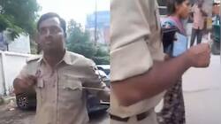 Woman Drags UP Cop By Collar After Harassment; Constable Suspended