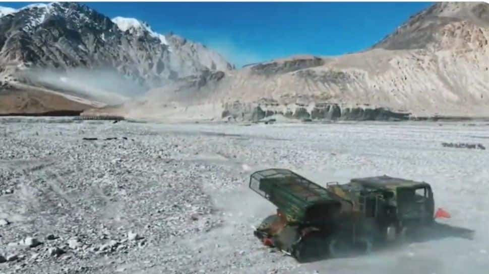 Exercise ‘AstraShakti’: Northern Command Drops A Banger As Ladakh Roars With MBRLS Blasts, Artillery Fire & Swarm Drone Strikes – Watch