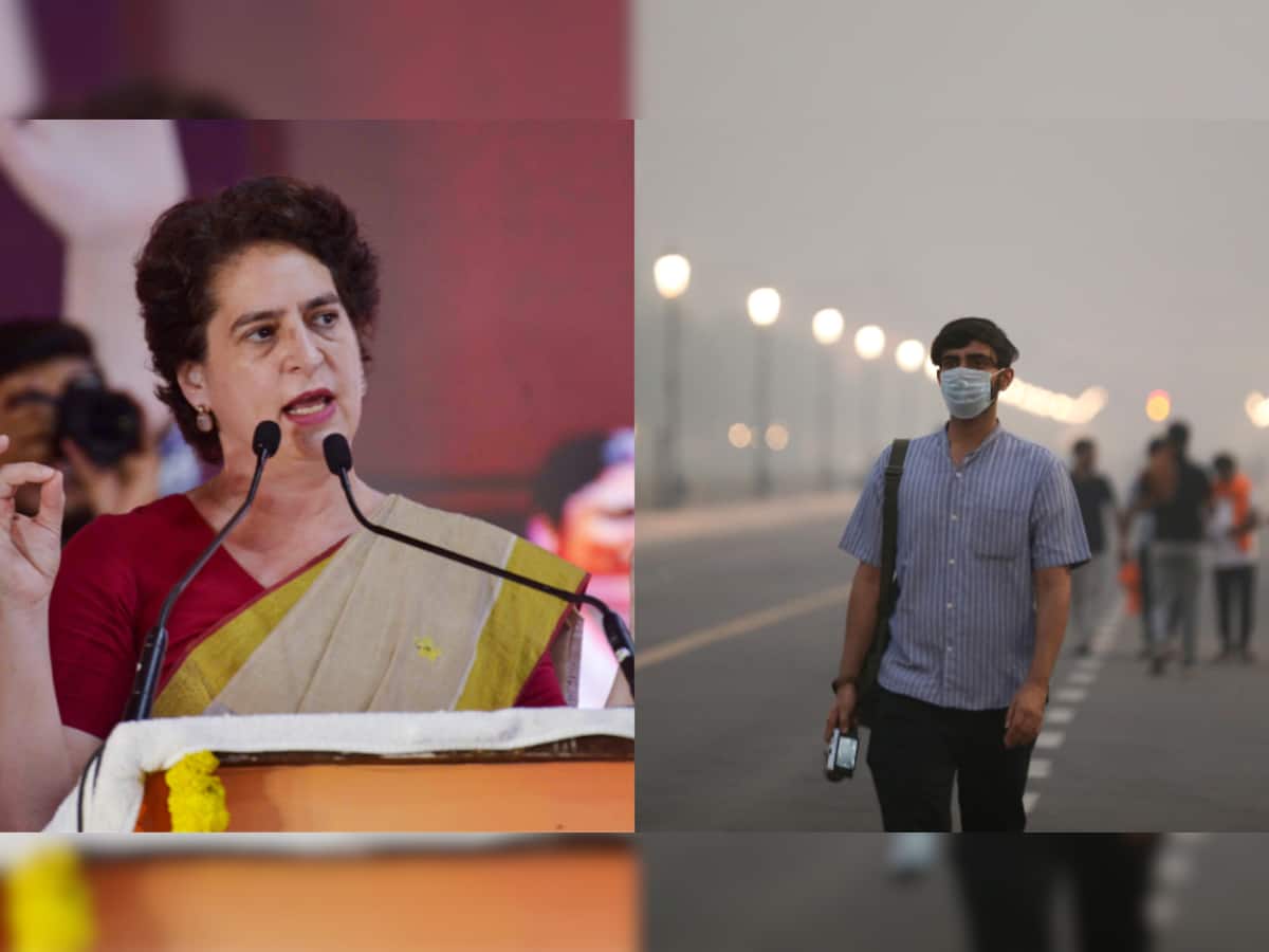Priyanka Gandhi Calls Delhi Air Pollution ‘Shocking’, Seeks Urgent Action