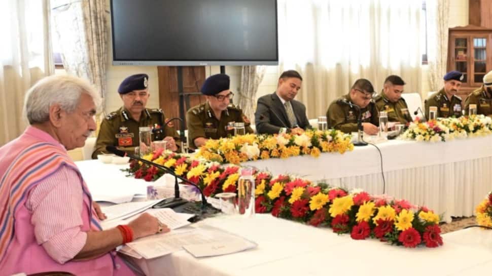 J-K: LG Sinha Chairs Meeting To Review Kashmir Division Security