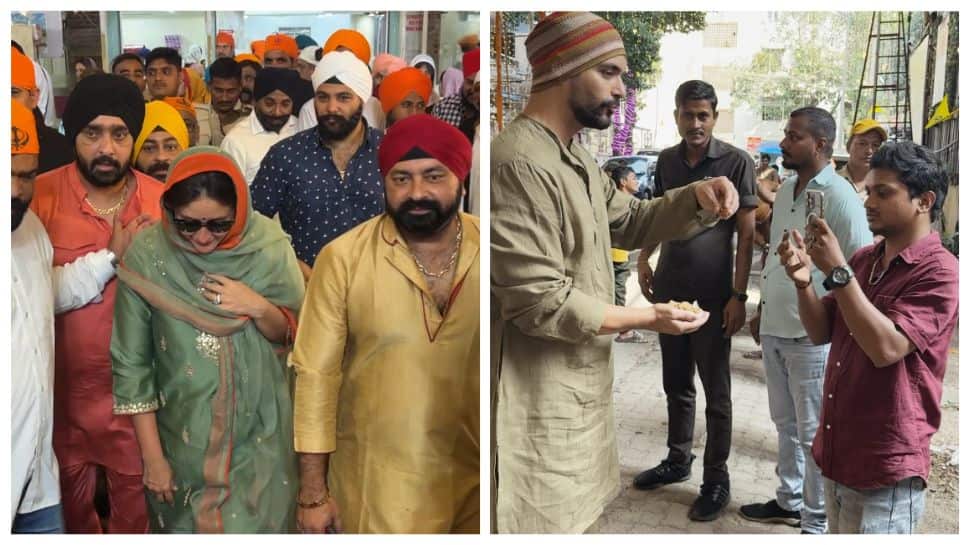 Gurpurab 2025: Kareena Kapoor With Sons Taimur And Jehangir, Neha Dhupia And Angad Bedi Visit Mumbai Gurdwara To Offer Prayers