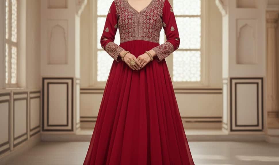 Anarkali Kurta Sets for a Grand Wedding Look on Myntra