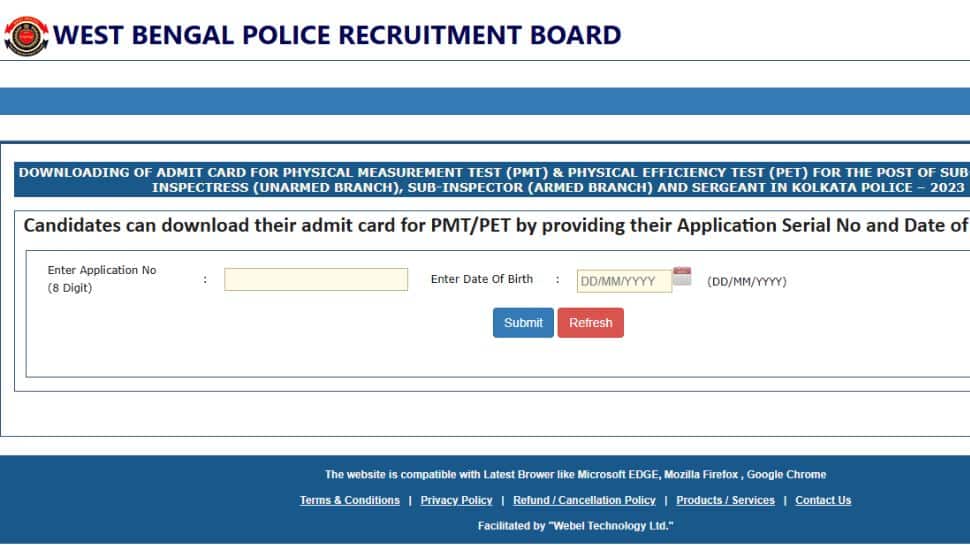 WB SI Admit Card 2025 OUT For PET, PMT At wbpolice.gov.in- Check Direct Link To Download Hall Ticket Here