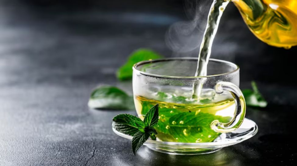 5. Green Tea with Mint