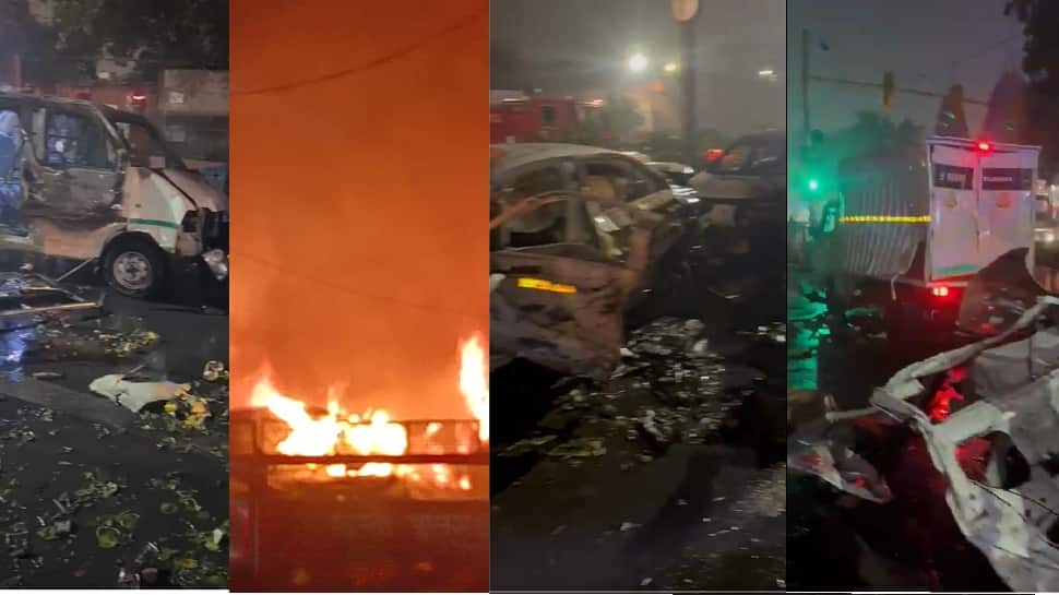 Delhi Serial Bomb Blasts Videos: Mangled Body Parts On Ground, Fire All Around, Shattered Vehicles, 8 Dead, 24 Injured – What We Know So Far