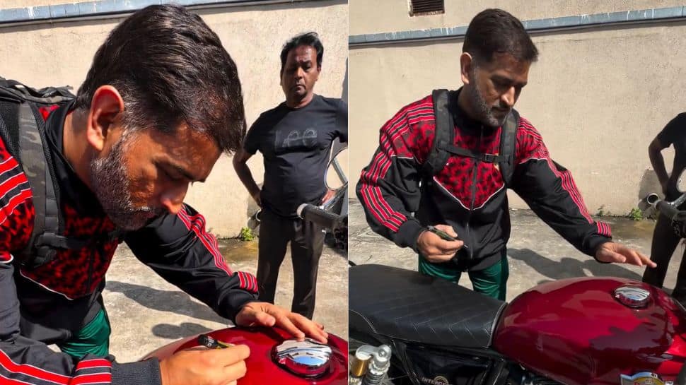 From ₹3 Lakh To ₹30 Crore: Dhoni’s One Signature Makes Fan’s Royal Enfield Go Viral, Asks `Chala Ke Report Dena` | Netizens React