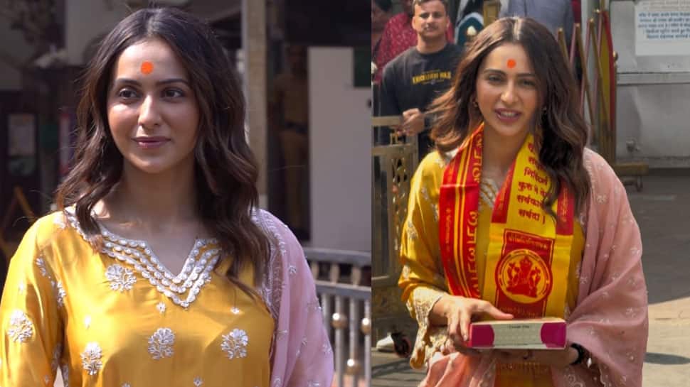 Rakul Preet Singh Seeks Bappa's Blessings At Siddhivinayak Temple Ahead Of ‘De De Pyaar De 2’ Release