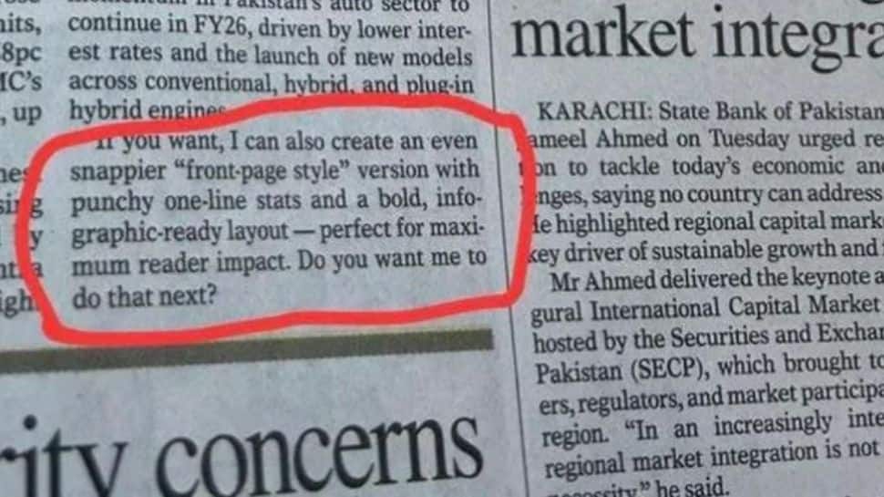 ‘Caught GPT’: Pakistan’s Dawn Newspaper Accidentally Prints AI Prompt, Triggers Backlash