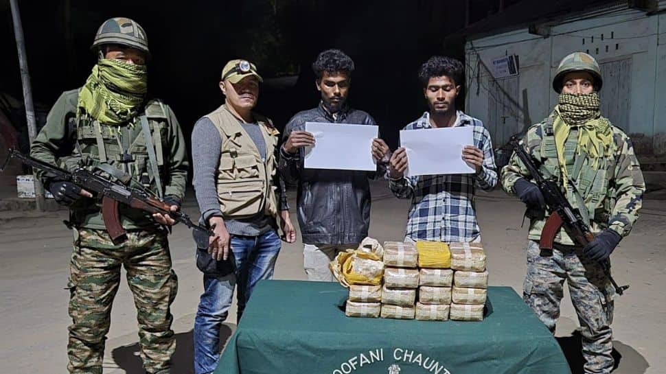 Assam Rifles Seize Rs 45 Crore Methamphetamine Tablets In Mizoram, Two Arrested