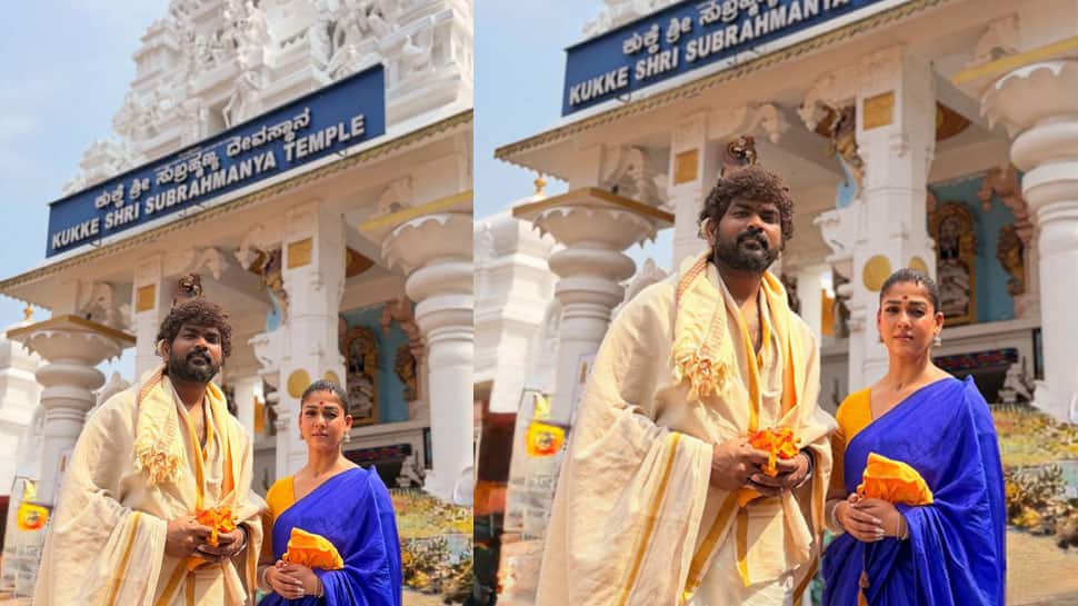 Vignesh Shivan, Nayanthara Offer Prayers At Kukke Subrahmanya Swamy Temple In Karnataka