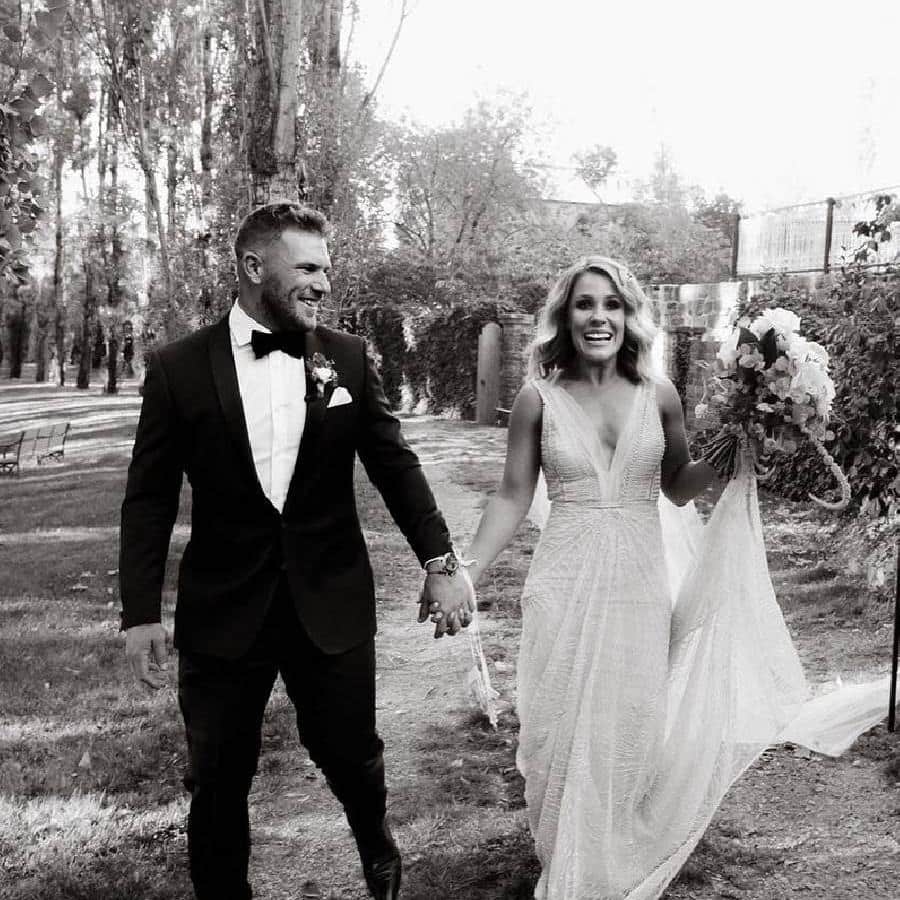 7. She married Aaron Finch on 7 April 2018 7. She married Aaron Finch on 7 April 2018