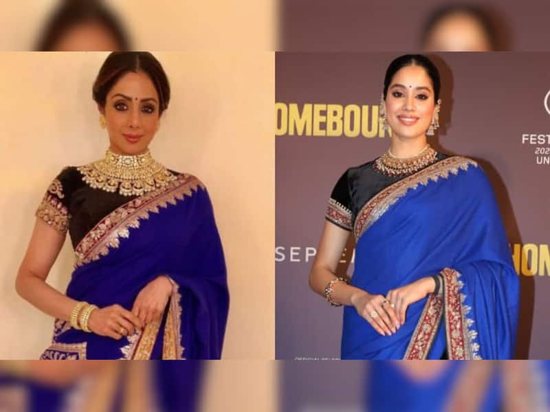 Janhvi Kapoor's Velvet Saree