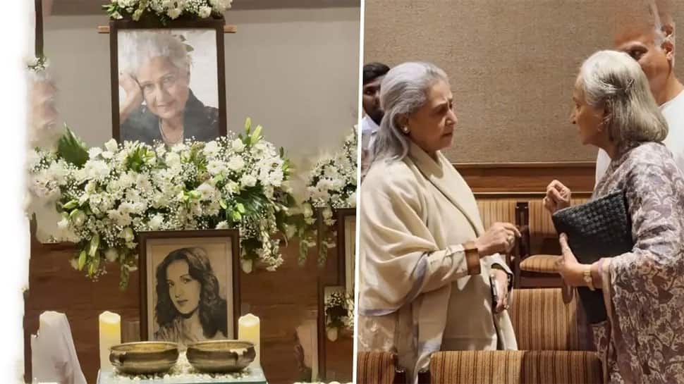 Waheeda Rehman, Jaya Bachchan Attend Legendary Actress Kamini Kaushal's Prayer Meet