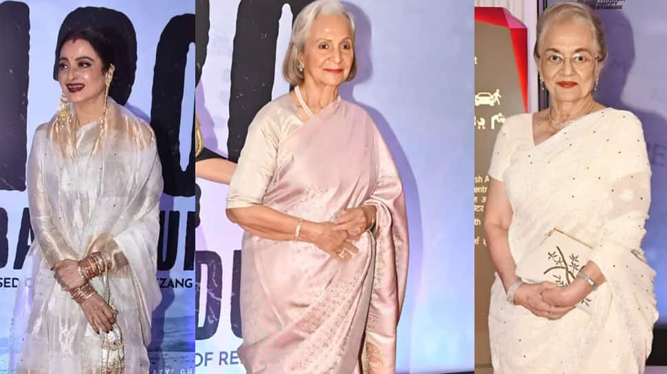 120 Bahadur Special Screening: Veterans Asha Parekh, Waheeda Rehman To Rekha, Check Who All Attended The Starry Event!