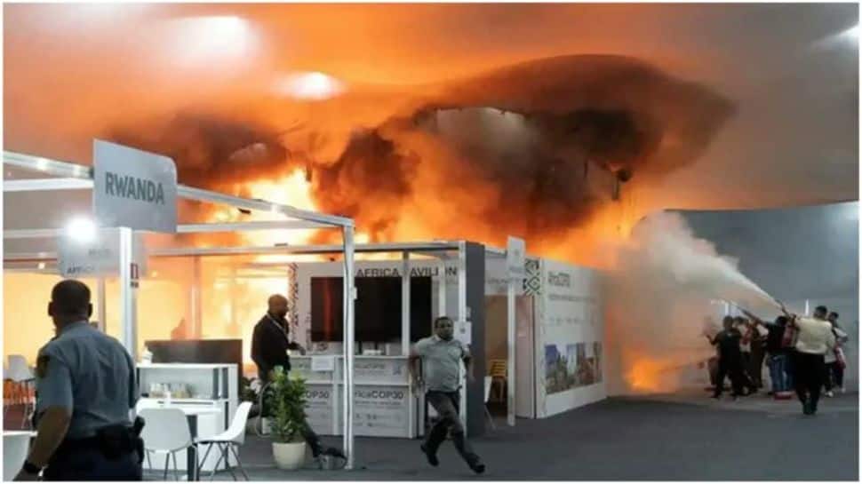 Fire At COP30 Venue Forces Evacuation As Delegates Flee Amid Sirens And Smoke