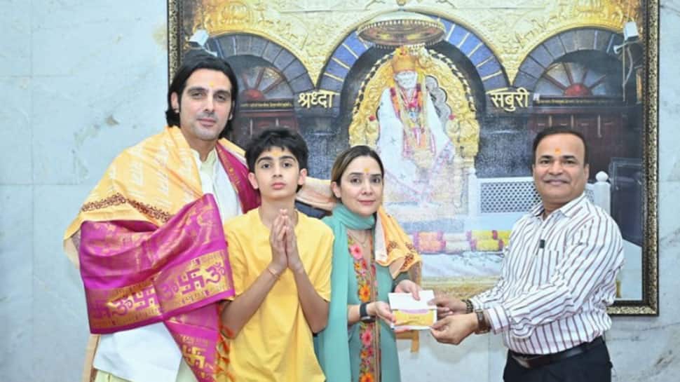 Zayed Khan & Family Visit Sai Baba's Temple In Shirdi On 20th Wedding Anniversary, Calls It Late Mother Zarine Khan's Favourite Place