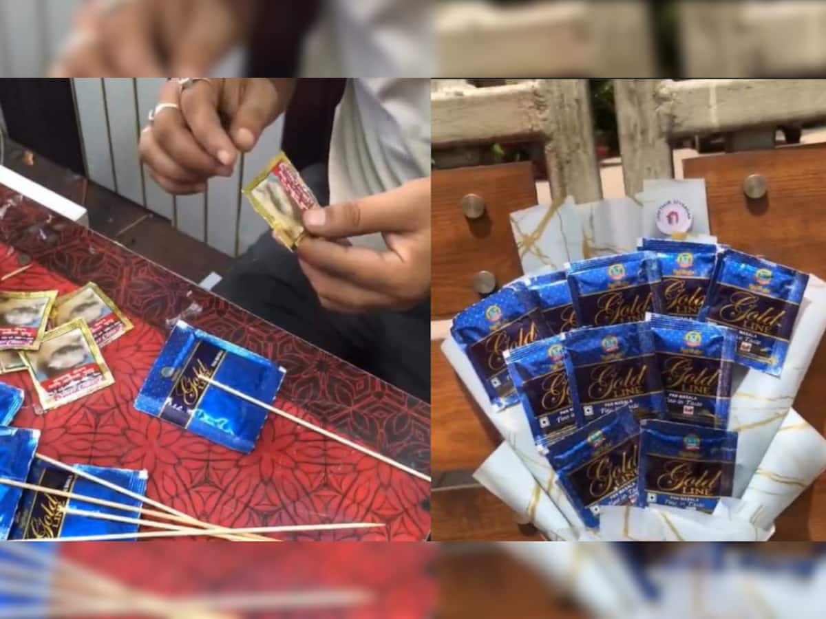 Woman Gifts Boyfriend Gutka Bouquet; Netizens Say ‘Love Is Cancerous’ | Watch