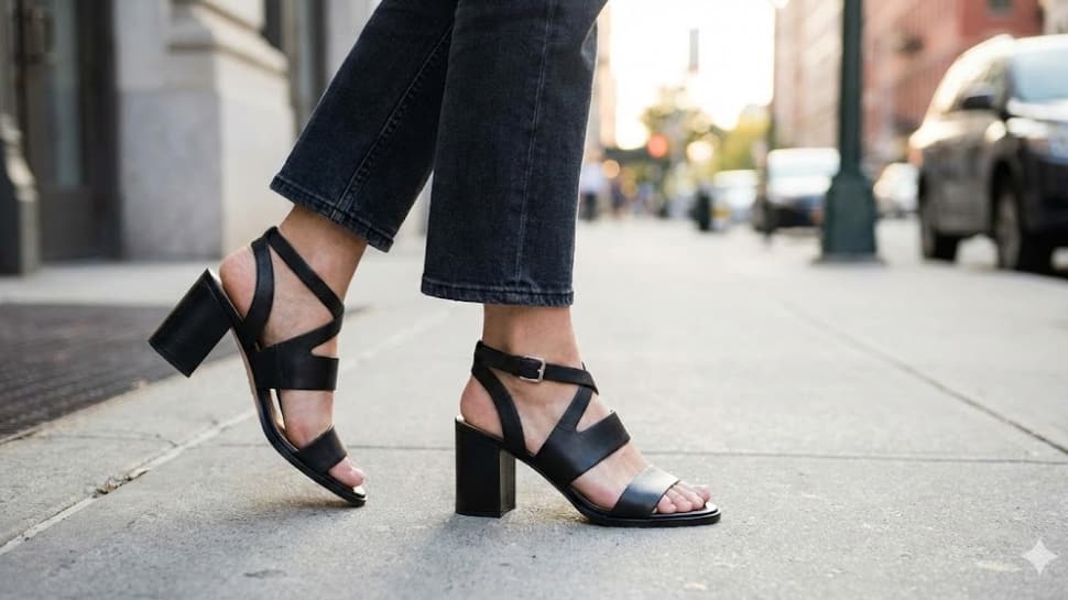 Stylish Black Block Heels To Elevate Your Everyday And Festive Fashion From Amazon